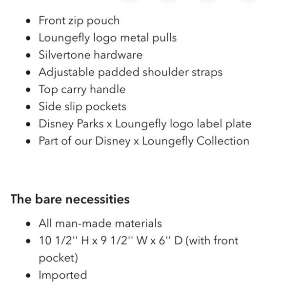 Disney Parks Disney Critters Loungefly Mini Backpack. main image 8